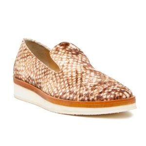 Free People Snake Eyes Brown Velvet Platform Slip On
Loafers Size 37